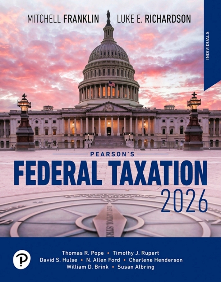 Pearson's Federal Taxation 2026 Individuals 2026 39e Franklin Solutions Manual