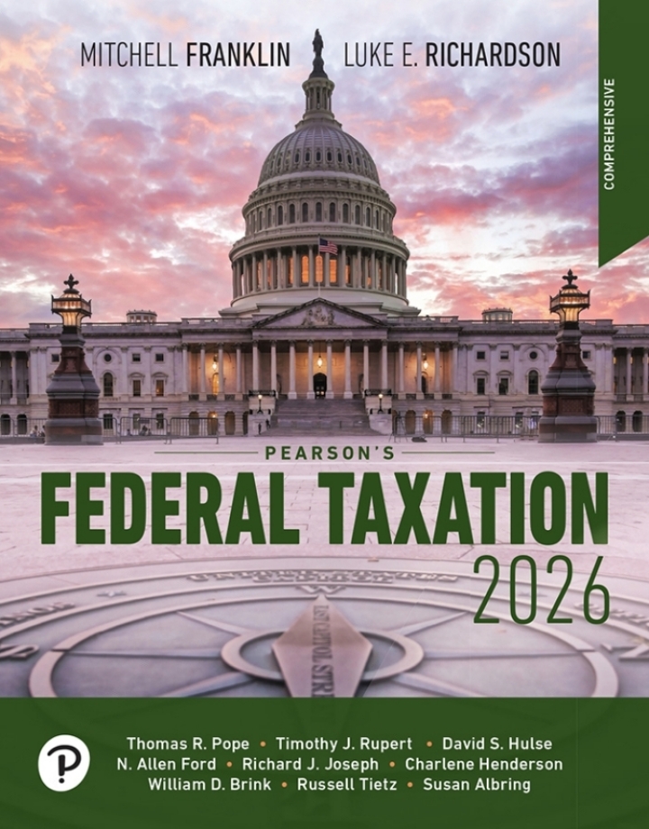 Pearson's Federal Taxation 2026 Comprehensive 39e Richardson Solutions Manual