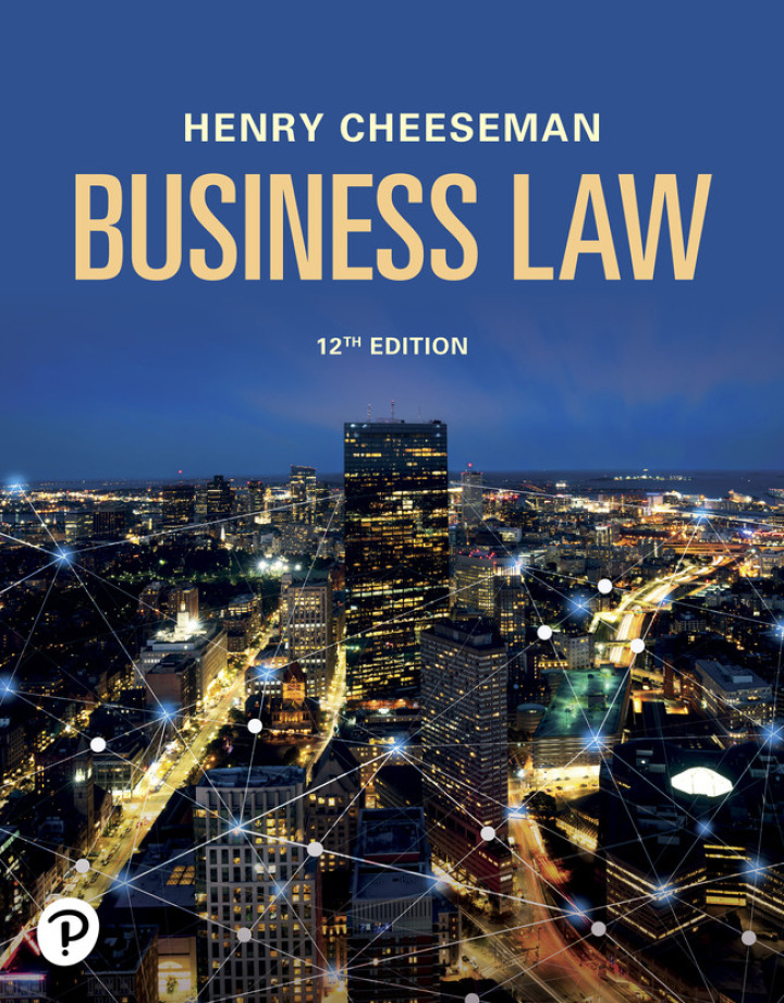 Business Law 12e Cheeseman Solutions Manual