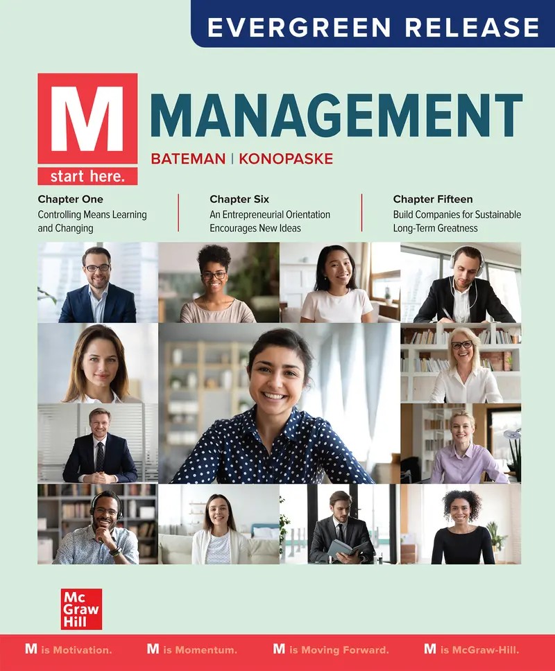 M: Management 2024 Release 1e Bateman Test Bank