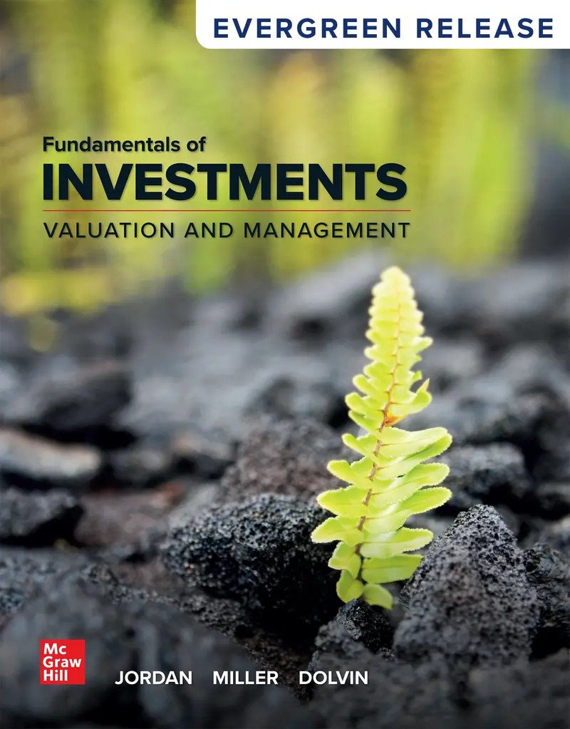 Fundamentals of Investments: Valuation and Management 2026 Release 1e Jordan Solutions Manual