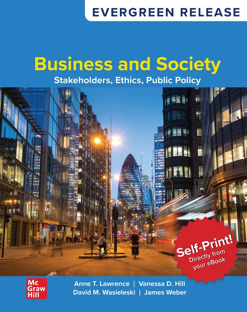 Business and Society: Stakeholders Ethics Public Policy 2026 Release 1e Lawrence Test Bank