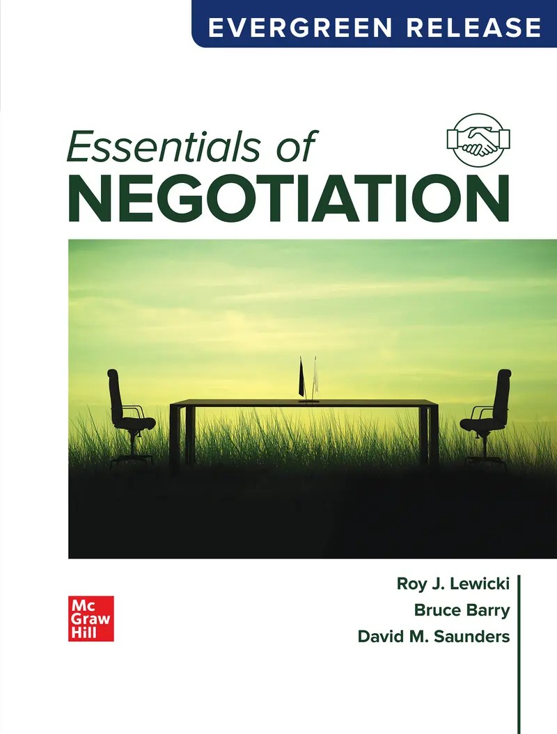 Essentials of Negotiation 2024 Release 1e Lewicki Test Bank