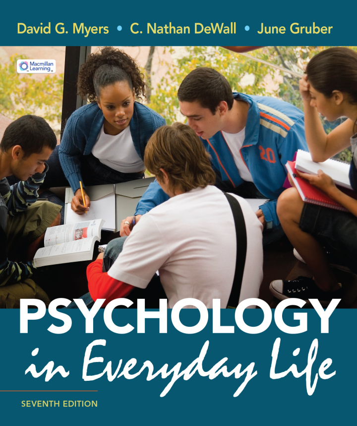 Psychology in Everyday Life 7e Myers Test Bank