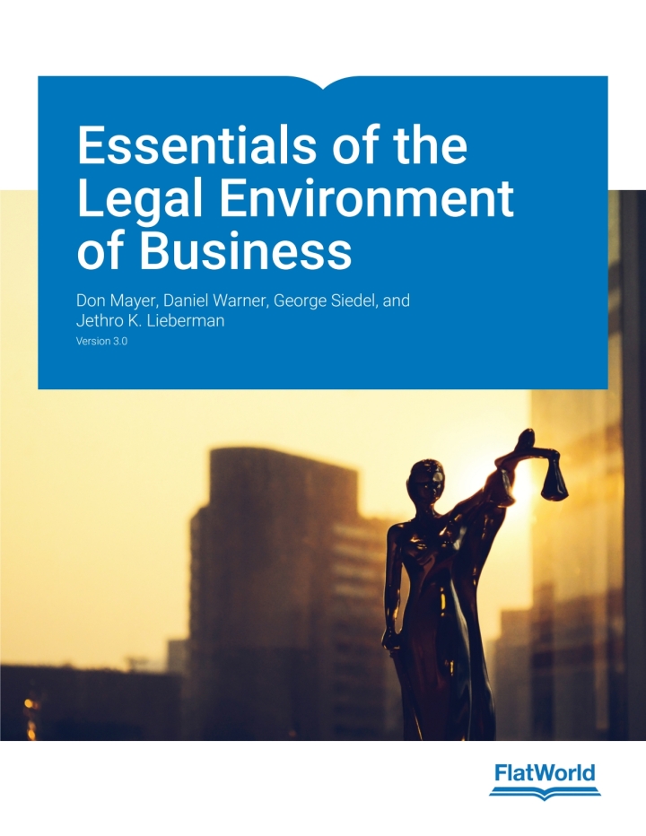 Essentials of the Legal Environment of Business v3 1e Mayer Solutions Manual